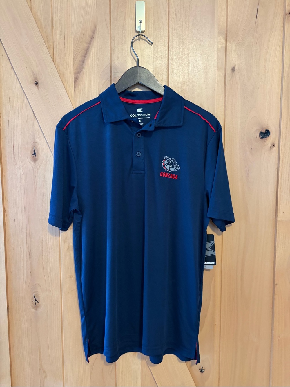 Gonzaga Bulldogs Men's Colosseum Navy Polo Men’s Medium NWT NCAA Zags